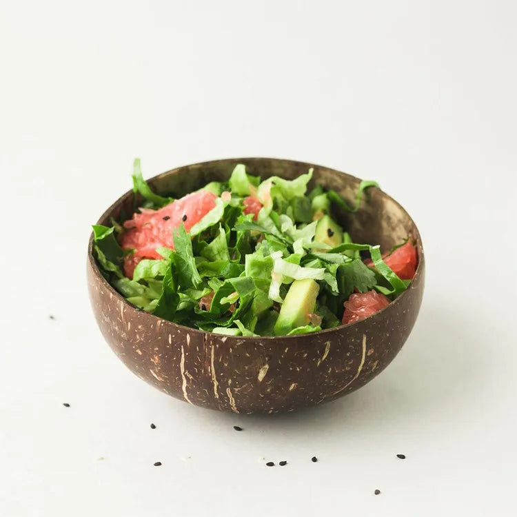 Bol et ustensile en Noix de Coco Naturelle – Fait Main